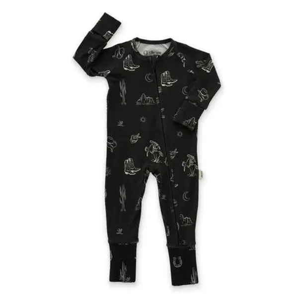 Western Zipper Romper