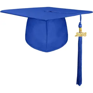 Unisex Adult Matte Graduation Cap with 2026 Tassel Year Charm for High School & Bachelor Master