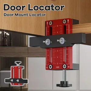 Hidden Door Install Locator Carpentry Framework DIY Support Arm Cabinets Frame Mounting Jig Multipurpose Cupboard Mounting Clamp Cabinet Door Positioning Tool
