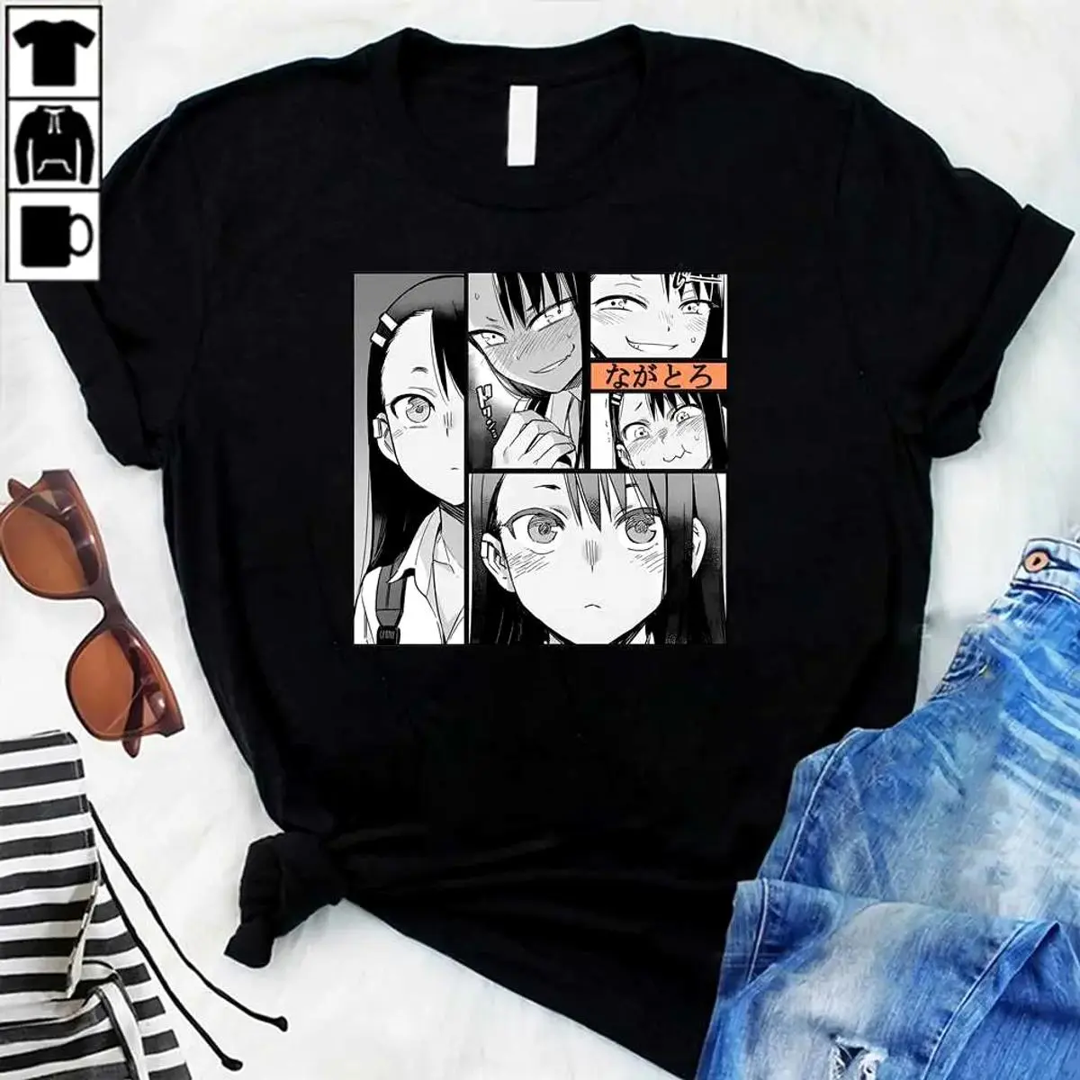Faces Of Nagatoro T-Shirt Lightweight Relaxed Tee for Men & Women