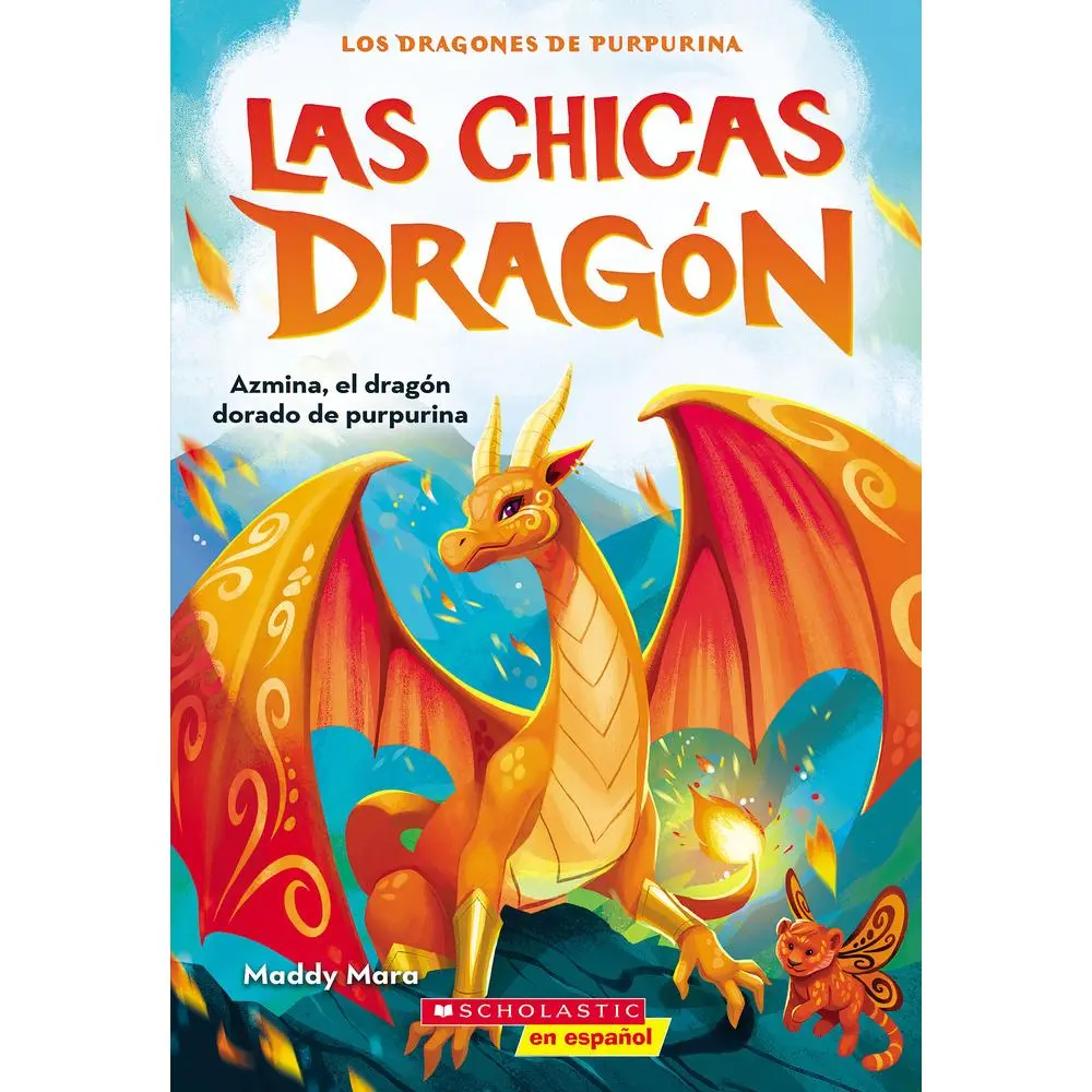 USED-Las Chicas Dragón #1: Azmina, El Dragón Dorado de Purpurina (Dragon Girls #1: Azmina the Gold Glitter Dragon): Volume 1 by Mara, Maddy (Paperback)