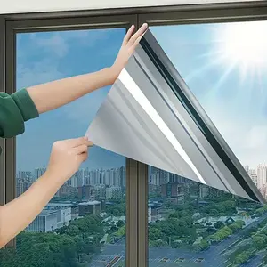Elegant Always Privacy Window Film Roll, Insulation UV Protection Anti-Spy Polyester Fiber, Office Home Decor Winter Window Heating