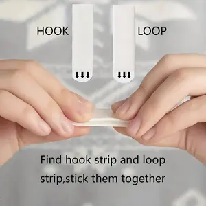 12 Pairs Non Drilling Hanging Clips, Double-Sided Detachable Wall Hooks, Suitable for Frames and Artworks, Easy Installation