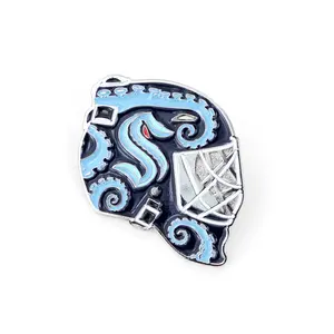 Seattle Kraken Goalie Helmet Pin