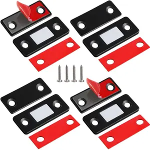 Cabinet Magnetic Catch  4 Pack Ultra Thin Cabinet Door Magnets Stick on Drawer Magnets Cabinet Latch Magnetic Closures for Cabinets Kitchen Closet Door Closing Magnetic Door Catch Closer