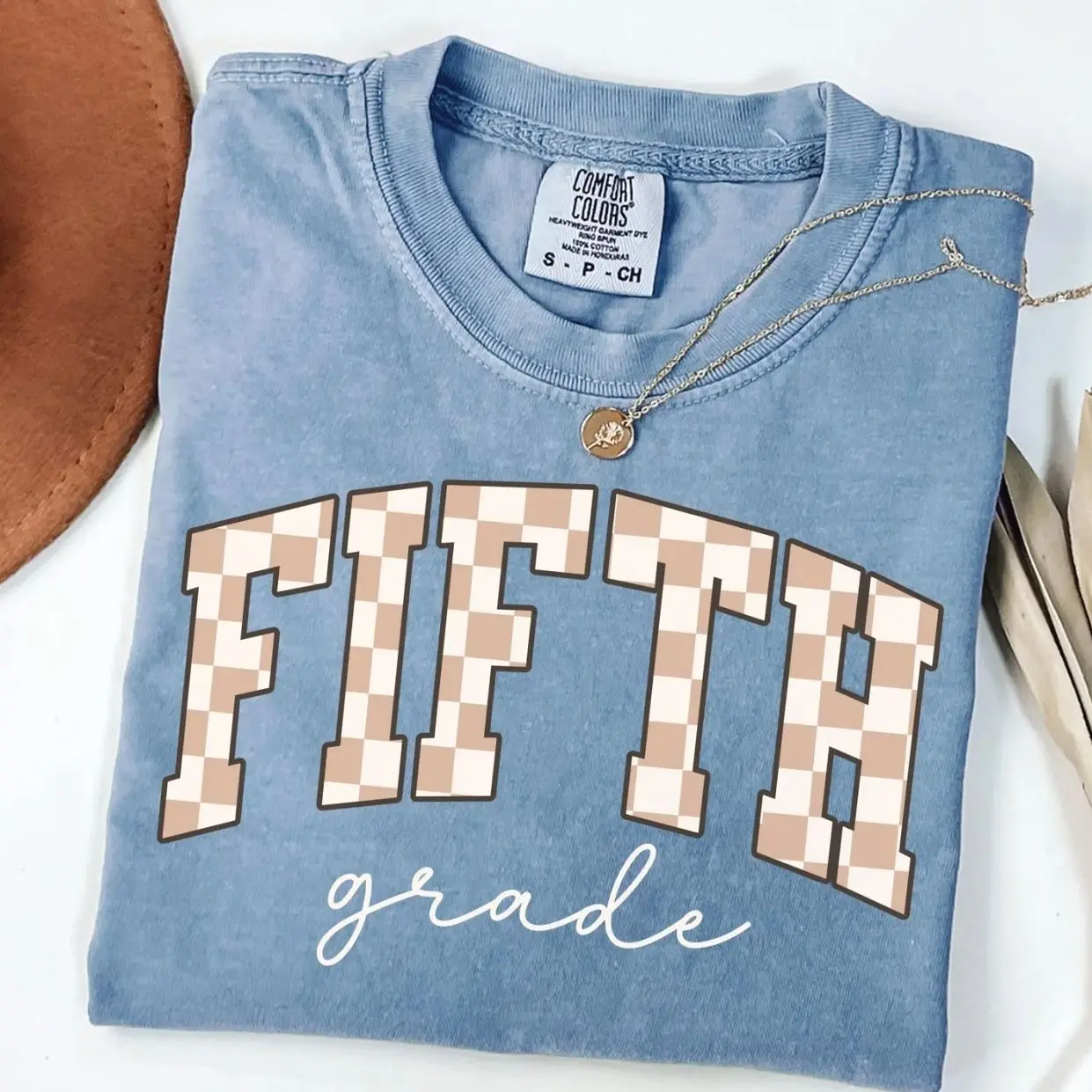 Fifth Grade, Custom Grade Teacher Shirt, Comfort Colors 5th Grade Teacher TShirt, Back to School Shirt, Teacher Appreciation Gift, Teacher Team Shirt SN