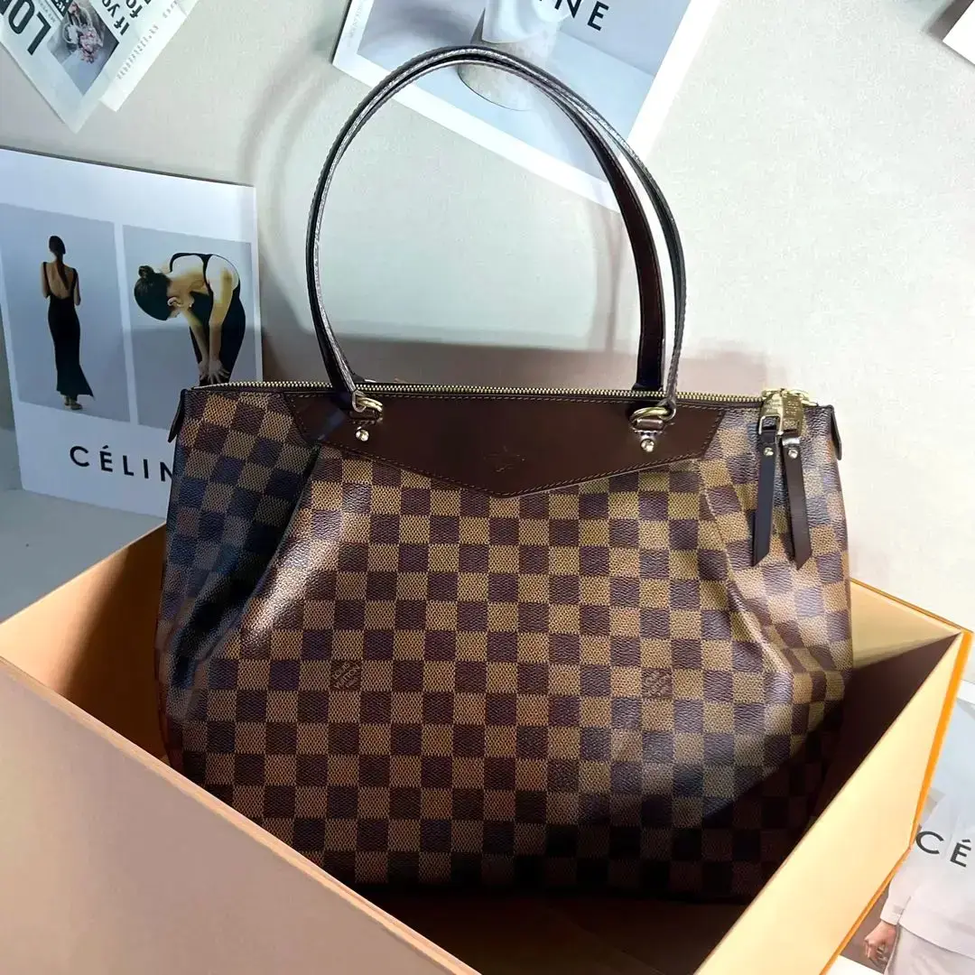 Pre-owned Louis Vuitton Large LV Westminster Brown Crossbody Bag, Item No. 0824RI/C8353505322