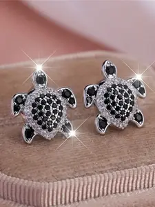 Geometric Square Oval Stud Earrings Fashionable Earrings High Quality Earrings Synthetic Zirconia Inlay Shining Charming Personality Design Engagement Daily Wear Jewelry Accessory for All Seasons Sparkling Ear Jewelry for Women & Girls