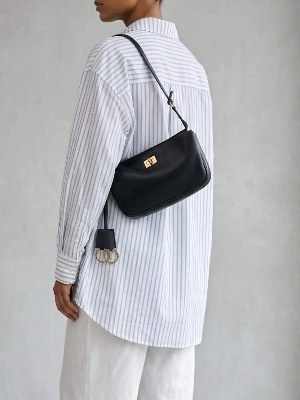 Pre-owned Balenciaga Leather Shoulder Bags Rodeo Shoulder Bag Black