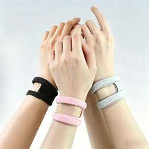 Adults' 3-Pack Polyester Wrist Support Brace, Adjustable Compression Elastic Sports Wristbands, Lightweight for Gym & Daily Use