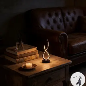 Modern Creative Minimalist LED Desk Lamp, USB Powered, Switch Control, Three Color Modes, Adjustable Brightness, Home Decor, Ambient Table Lamp