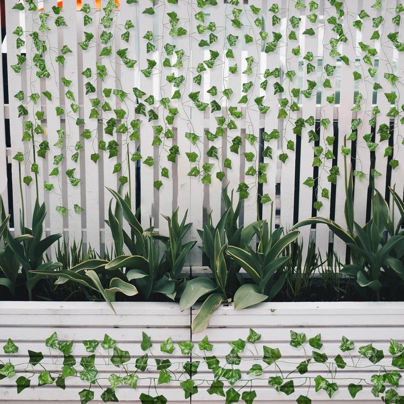 Vines for Room Decor(12 Pack Feet) Aesthetic Artificial Plant Ivy Leaves Hanging Greenery Garlands for Home Bedroom Wall Wedding Party Decor ARTKAIKE