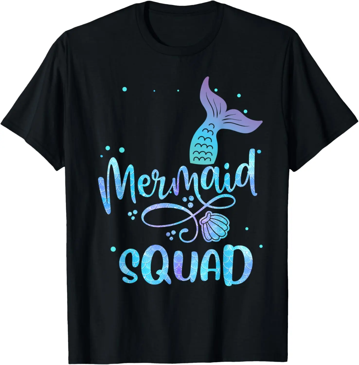 Women's 100% Cotton Short-Sleeve Round Neck Casual Everyday Streetwear Unisex Mermaid Squad Birthday Party T-Shirt, Shortsleeve, Top, Tshirt, Vintage, Distressed Look, Playful Print, Short Sleeves, Casual Fit, Graphic, T-Shirt Top, Crew Neck