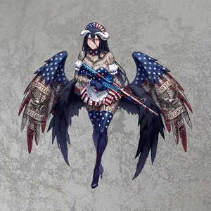 Albedo Tattoo Sticker, Patriotic Tactical Sticker, America 250 Year Freedom Decal, Durable Waterproof Vinyl Sticker