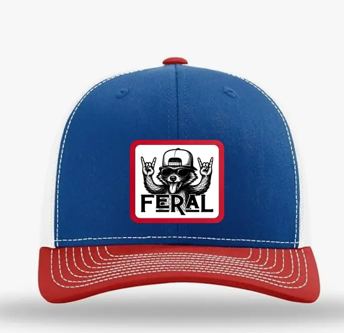 "Feral Raccoon " Trucker Hat "Feral Raccoon " Trucker Hat
