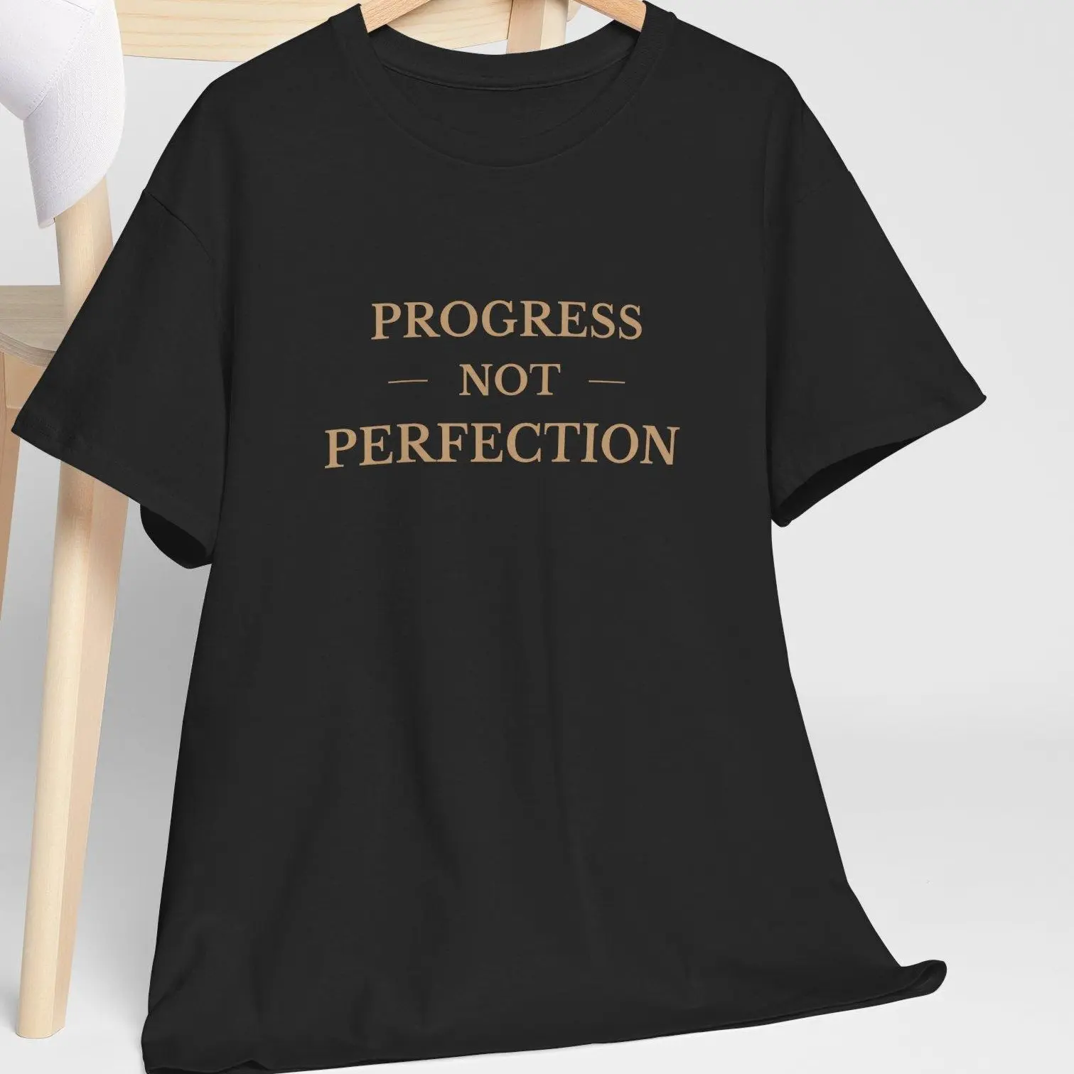 ThinkPrints Progress Not Perfection Motivational Growth Mindset Shirt Gildan Unisex Tee S–5XL