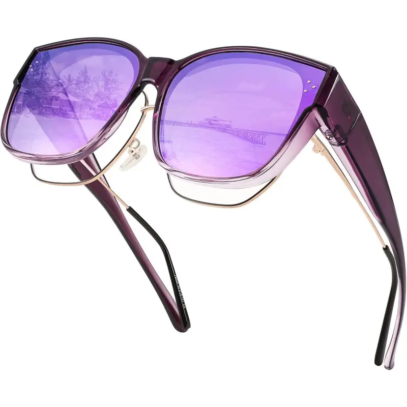 EyeconicFinds Polarized Women Square Sunglasses Sparkling  display picture 1