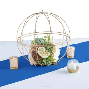 Navy & Gold Accent Centerpiece Kit for 6 Tables