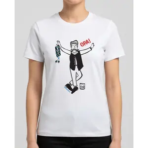 Oops! Greek Dancer T-Shirt, Unisex Comfortable All-Season Wear, Fun & Festive Casual Tee