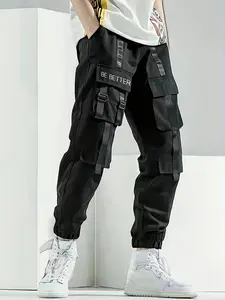 Men's Multi-Pocket Tactical Casual Work Pants, Tech Style Streetwear Sportswear, Comfortable and Durable, Perfect for Daily Wear