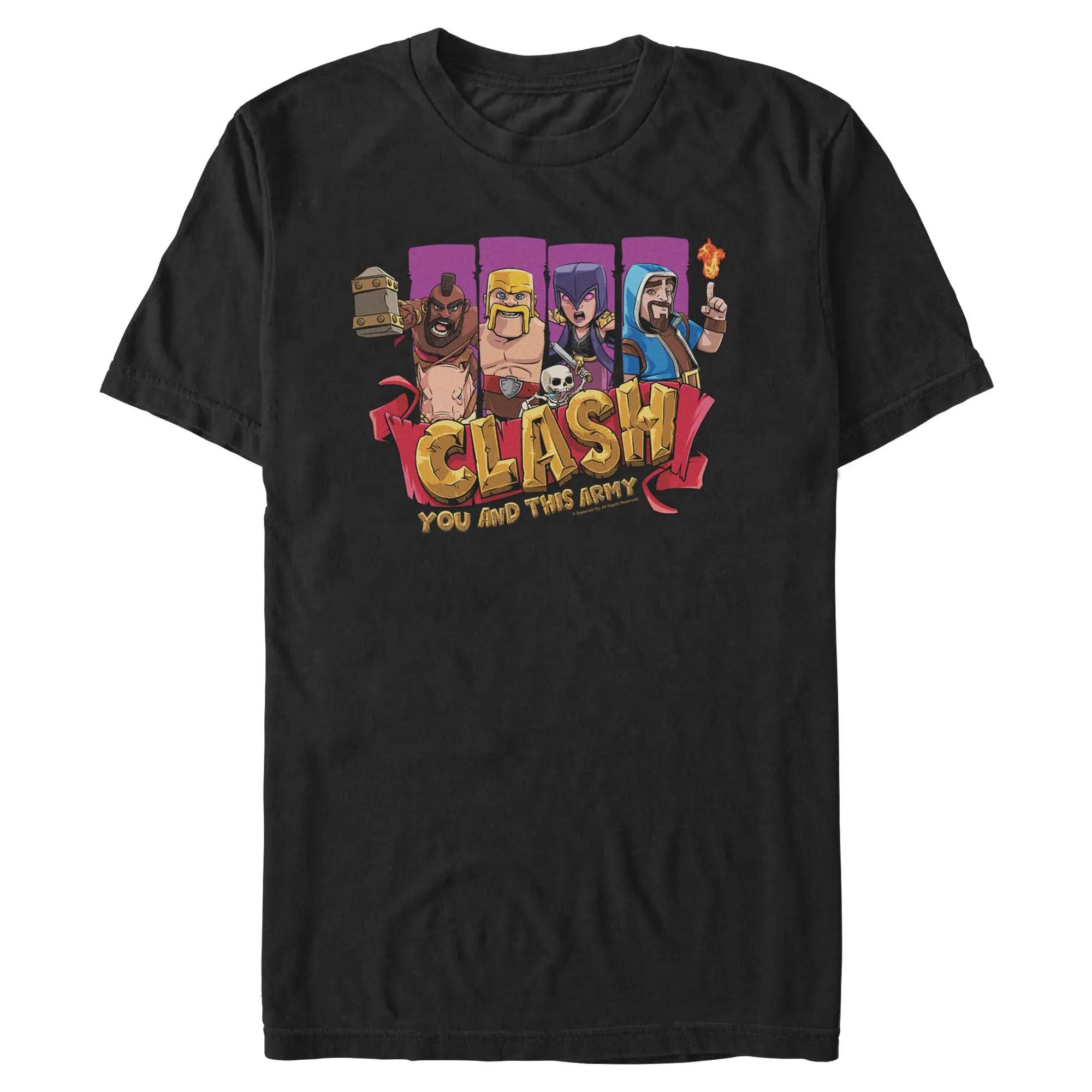 Mens Clash of Clans You and This Army T Shirt