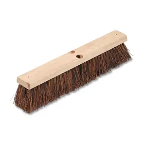 212 MAIN 18-in. Boardwalk Floor Brush, Home Cleaning Tool with 3.25-in. Natural Palmyra Fiber for Coarse Sweeping, Essential Household Cleaning Supplies