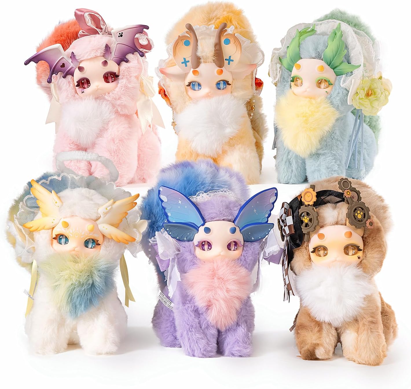 Doll blind box set, Fantasy Creature Series plastic toys, mysterious toys, cute version 1/6, possible stuffed dolls, soft anime toys (Magic Academy series)