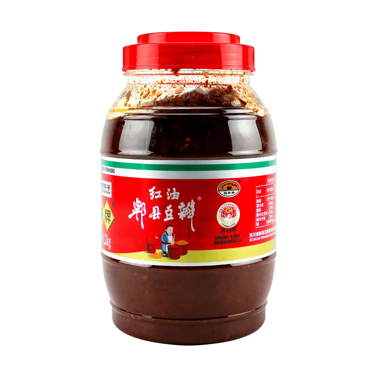 JUAN CHENG PAI Sichuan Style Spicy Doubanjiang Chili Bean Paste 42.3 oz Large Bottle