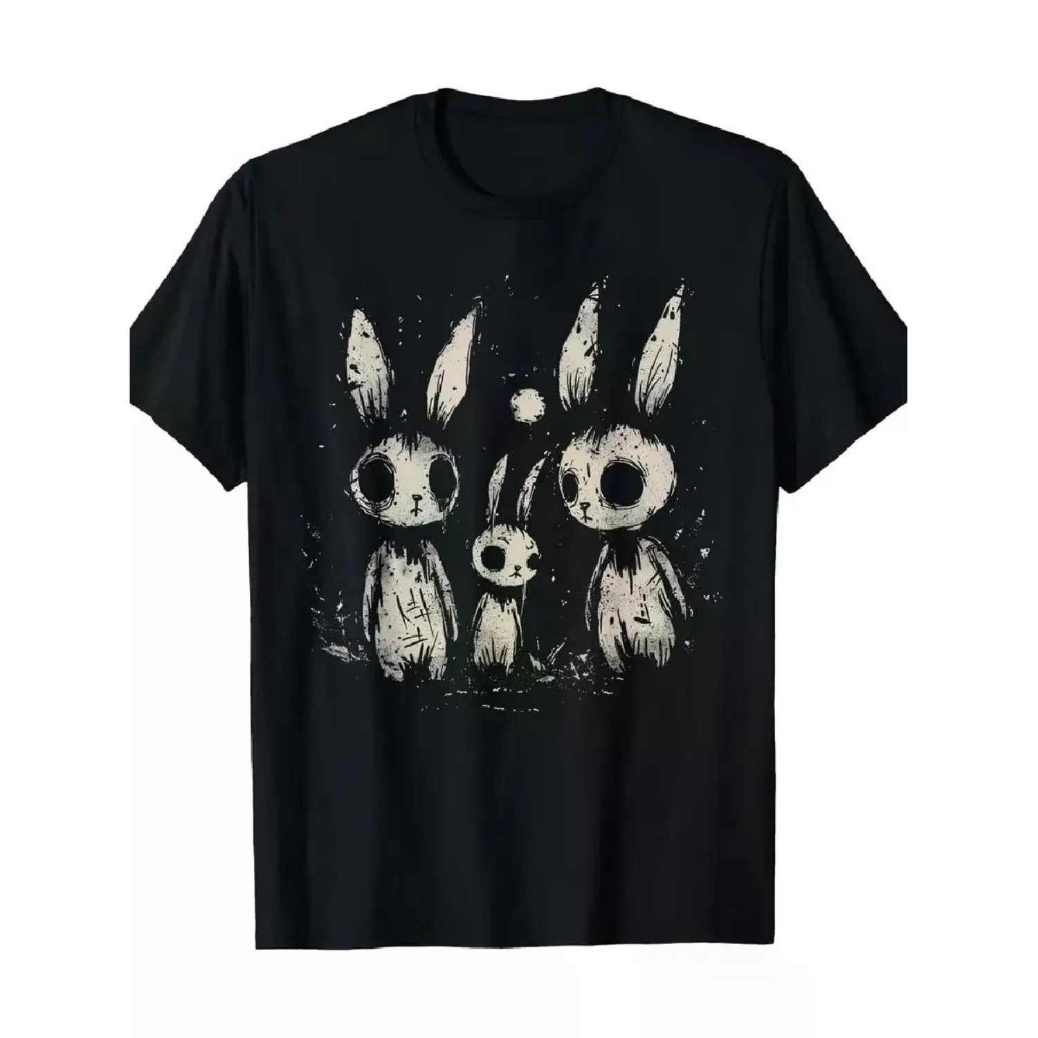 Creepy Cute Bunny Rabbits Horror Goth Grunge Alt Style T Shirt