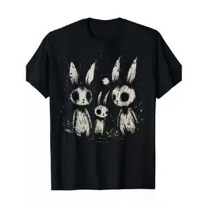 Creepy Cute Bunny Rabbits Horror Goth Grunge Alt Style T Shirt