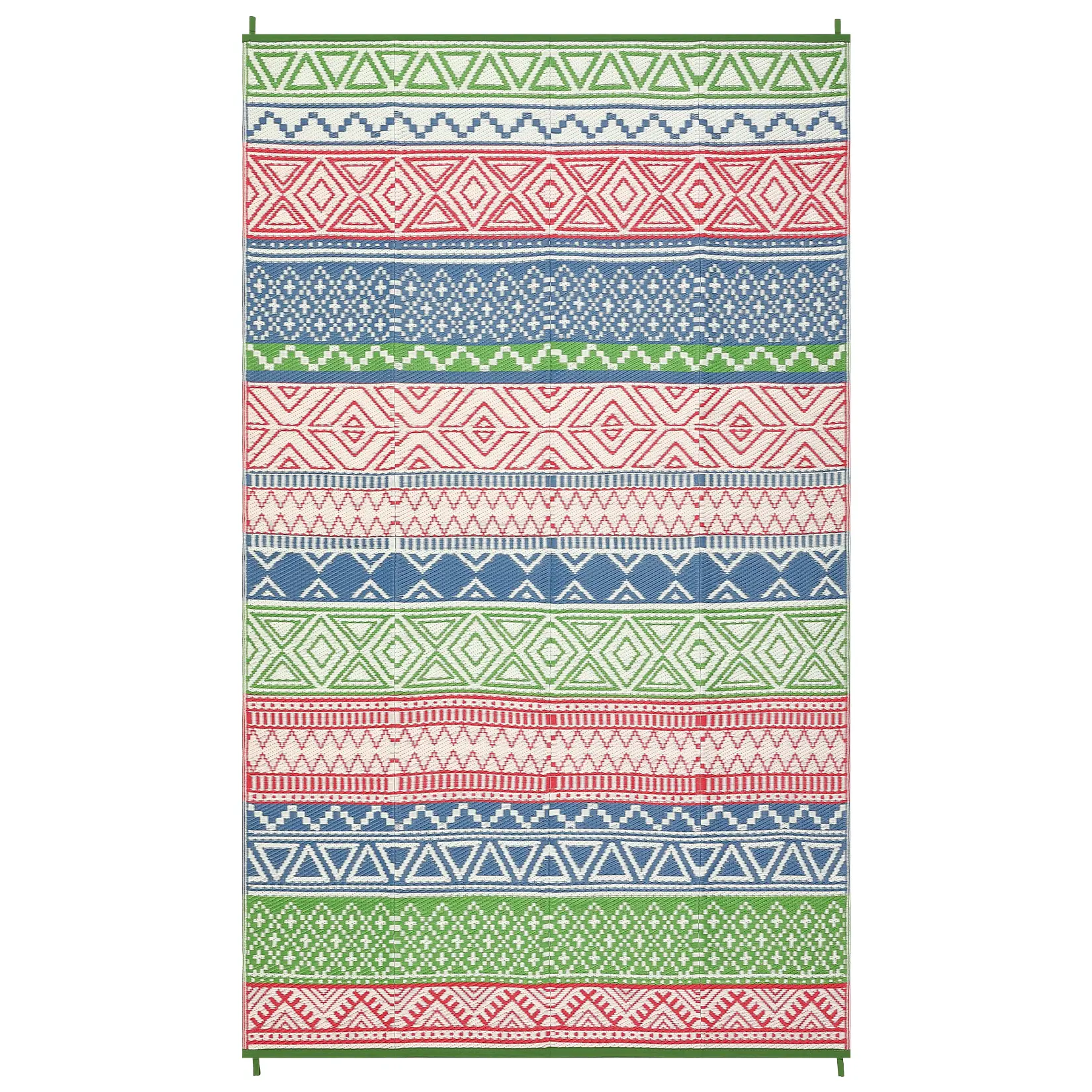 Outdoor Waterproof Rug Bohemian Style Rug Modern Striped Outdoor Rug Plastic Straw Rug Double-sided Reversible Rug for Patio Balcony Deck Beach RV