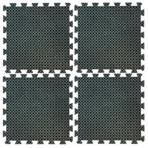 Buffalo Tools  Interlocking Rubber Mat Set - 4 Piece