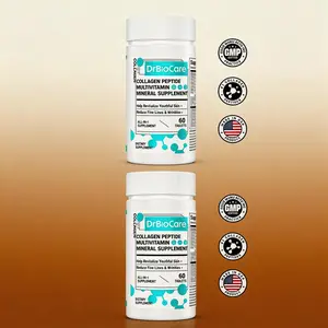 DrBioCare Collagen Peptide Multivitamin 2PCS 60 Tablets Each for Skin Beauty Support Daily Vitamins Essential Nutrients for Women Men Wellness - Healthcare, Supplement