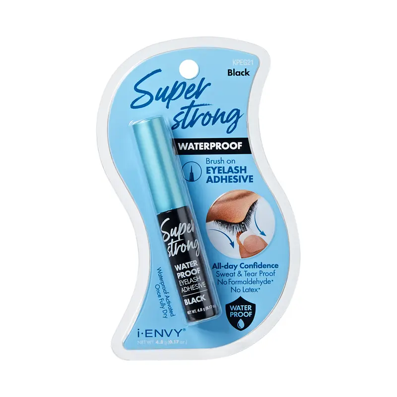 I-ENVY Super Strong Waterproof Eyelash Adhesive - Long-Lasting, Sweat & Tear Resistant - Black