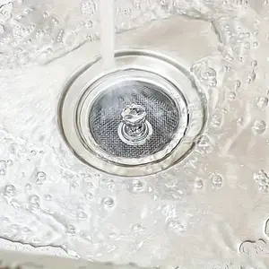 1pc Stainless Steel Strainer Kitchen Sink Fine Mesh Leak, Sink Filter with Plug, Upgrade Your Kitchen Sink