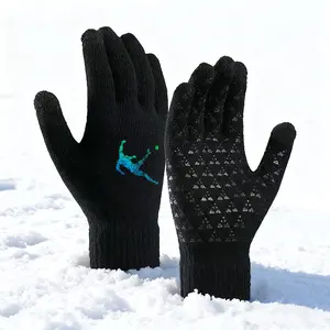 Soccer Goalkeeper Printed Gloves Fashion New Windproof Warm Gloves for Outdoor Sports Training and Matches Suitable for Football Enthusiasts and Athletes Ideal Christmas Birthday Valentine's Day Holiday Gift for Sports Fans