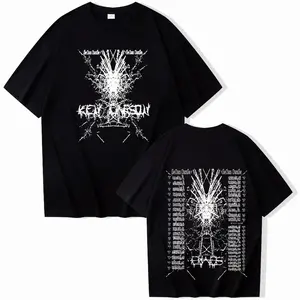 Ken Carson Chaos World Tour Cotton T Shirt Men Women Hip Hop Tee Short Sleeve Tshirt Summer Oversized T-shirt Tops Gift For Fans