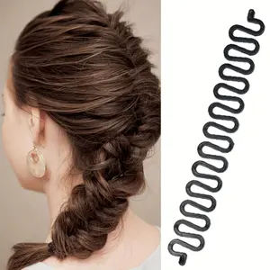 3pcs Women's Wavy Hair Braiding Tools - Hair Rollers Wave & Twist Styles, Easy to Use, Formaldehyde-Free, Perfect for Long Curly Hair - Create Chic Braids with Ease