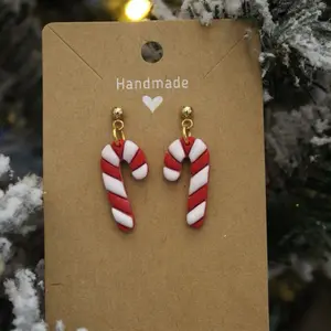 Handmade Candy cane earrings