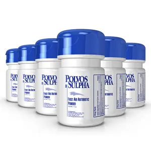 POLVOS DE SULPHA MENPER First Aid, Healing Wound Seal Powder, Essential Wound Care for Travel, Effective Healing and Protection, 7.5g (6 Pack)