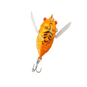 Fishing Lures Artificial Lifelike Cicada,Bass Salmon Pike Fishing Hand Made Custom Realistic Action Hard Bait,Fishing Equipment for Man Gift