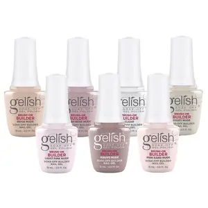 Gelish Brush-On Builder Gel - Gel Nail Polish, Professional Nail Colors, Long-Lasting Soak Off Essentials, Salon Quality Manicure at Home, UV/LED Cure For Gel Nails