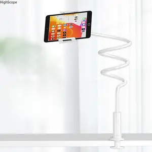 Adjustable Long Arm Bed Mount - 360° Rotating Phone Tablet Stand, Neck Pain Relief for Home Office
