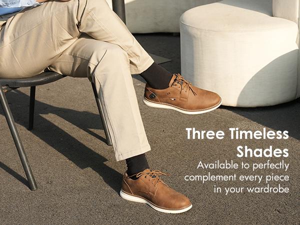 Hawkwell Plus Men's Plus Size Oxford Casual Shoes Business Dress Sneakers for Big and Tall