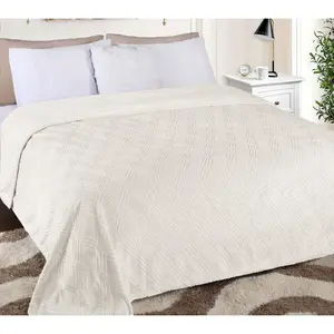 Superior Diamond Flannel Fleece Ultra-Soft Throw Blanket