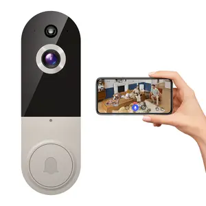 1080P Wireless Doorbell Camera, Smart WiFi Video Doorbell, AI Human Detection, Two-Way Audio, Night Vision, Cloud Storage, Instant Alert, 2.4Ghz WiFi, Outdoor Security Camera, Rechargeable Battery Powered
