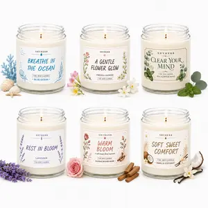 6 Pack Scented Candles Gift Set for Women, Soy Candles Aromatherapy Candles for Home, Lavender Vanilla Coconut Eucalyptus Mint, Birthday Housewarming Christmas Holiday Gifts
