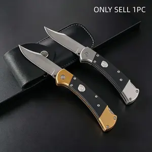 Edc Folding Knife, Pocket Knife, High Hardness Stainless Steel Tool, Fruit Knife, Fashionable Simple Design, Camping Picnic Essential, Men's Gift