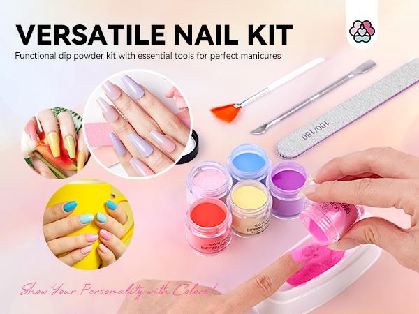 SAVILAND Dip Powder Nail Kit 30PCS: 20 Vibrant Colors with Essential Liquids, No Lamp Needed, Easy-to-Use, Long-Lasting Salon-Quality Nails at Home SAVILAND Dip Powder Nail Kit 30PCS: 20 Vibrant Colors with Essential Liquids, No Lamp Needed, Easy-to-Use, Long-Lasting Salon-Quality Nails at Home