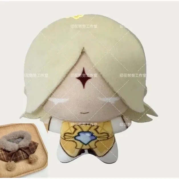 10cm Game Cookie Kingdom Pure Vanilla Cookie Stuffed Cotton Doll Keychain - Unisex Backpack Ornament, Cute Printed Body Toy Gift for Birthdays